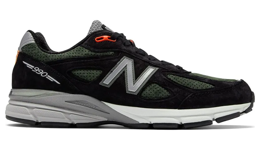 New Balance 990v4 Black Olive Orange (M990MB4)