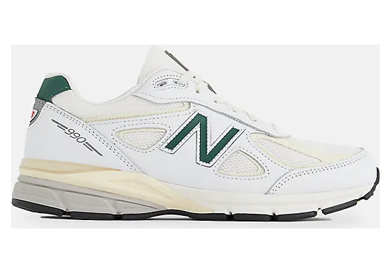 New Balance 990V4 “Made in the USA – White / Green” (U990TC4)