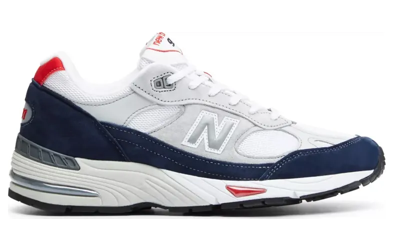 New Balance 991 Grey Navy Red