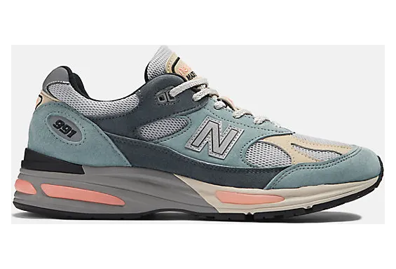 New Balance 991 MiUK Silver Blue Turbulence (U991SG2)