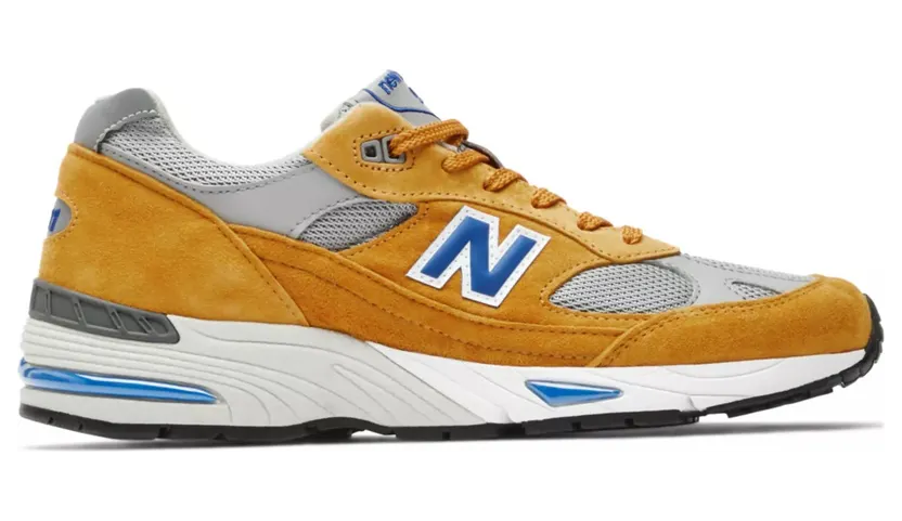 New Balance 991 Yellow Blue