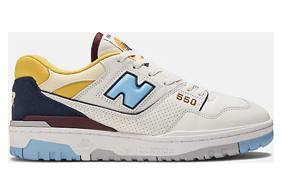 New Balance BB550 Weiß/Blau/Gelb (BB550NCF)