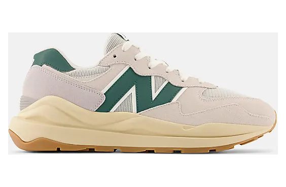 New Balance Beige & Green 57/40 Sneakers (M5740RSG)