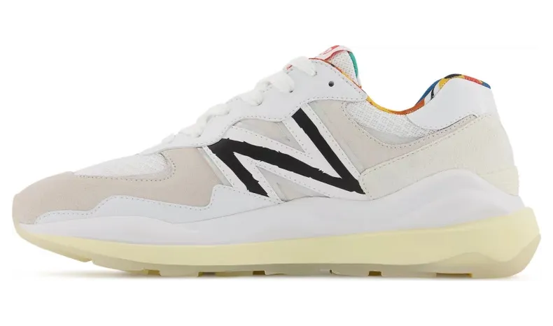 New Balance Herren 57/40 – Weiß/Beige/Schwarz, Weiß/Beige/Schwarz (M5740PR1)