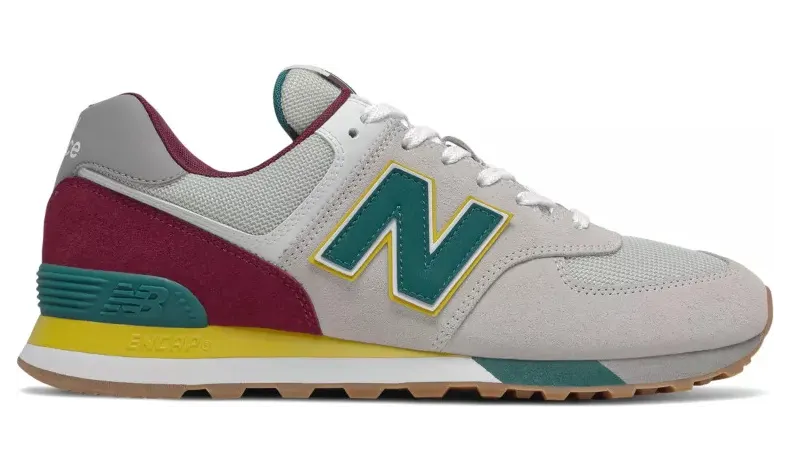 New Balance ML574 PR2 Grey / Burgundy (ML574PR2)