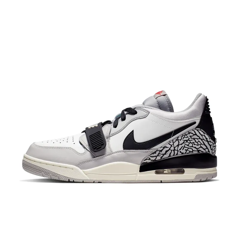 Jordan Legacy 312 Low Tech Grey Fire Red Black Summit White/Fire Red-Tech Grey-Black (CD7069-101)
