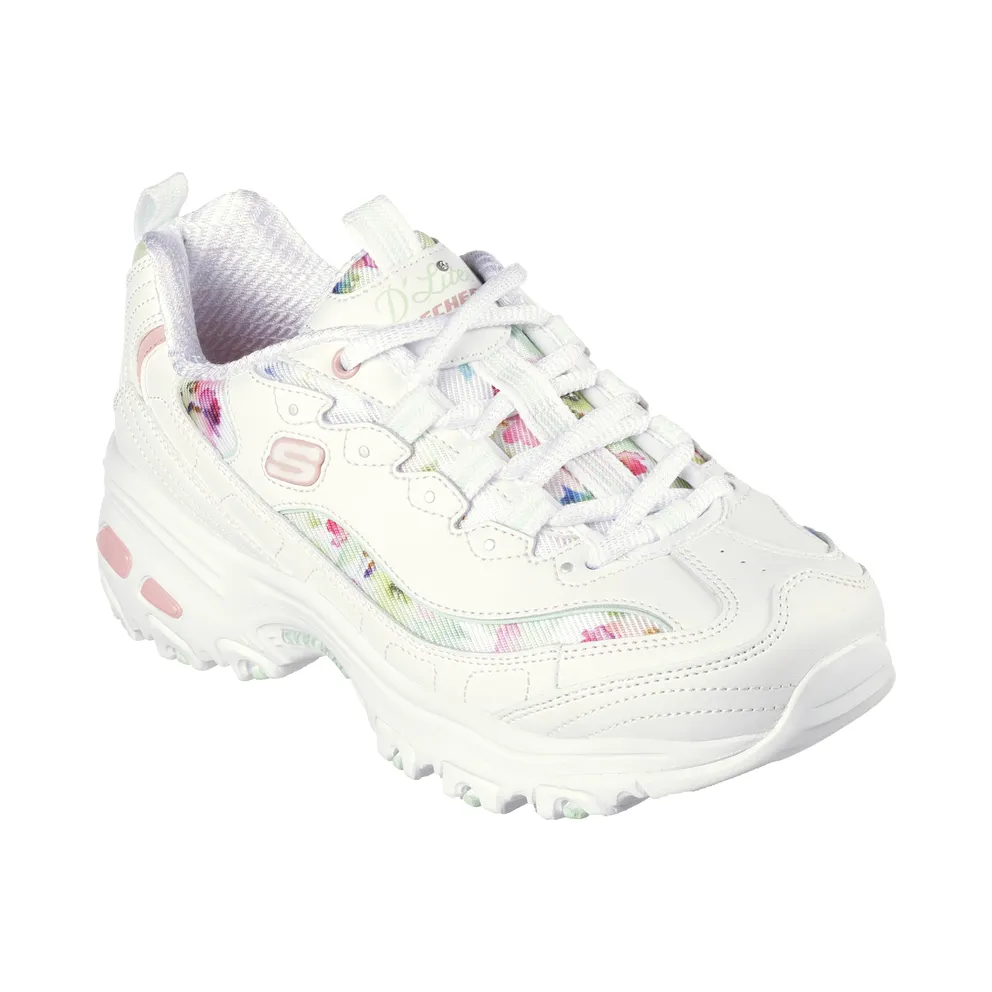Skechers D’Lites – Blooming Fields – White / Multi – “White” (149794 WMLT)