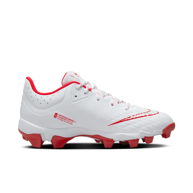 Nike Hyperdiamond 4 Keystone White Pure Platinum University Red (FZ0920-104)