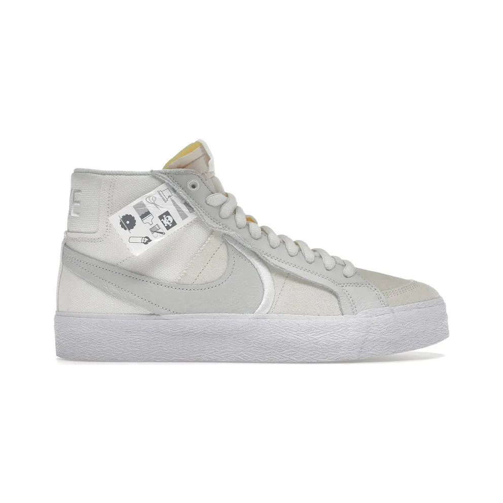 Nike SB Blazer Mid Warning Label Summit White (DZ7587-110)