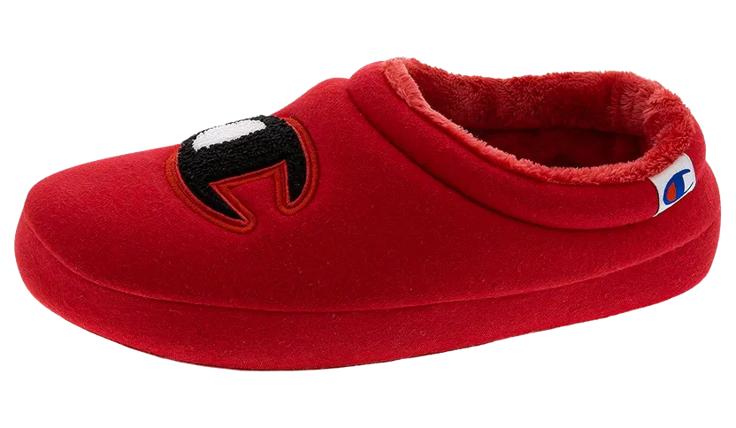 Champion Shuffle Slippers GS “Scarlet / Black” (CP100371Y)