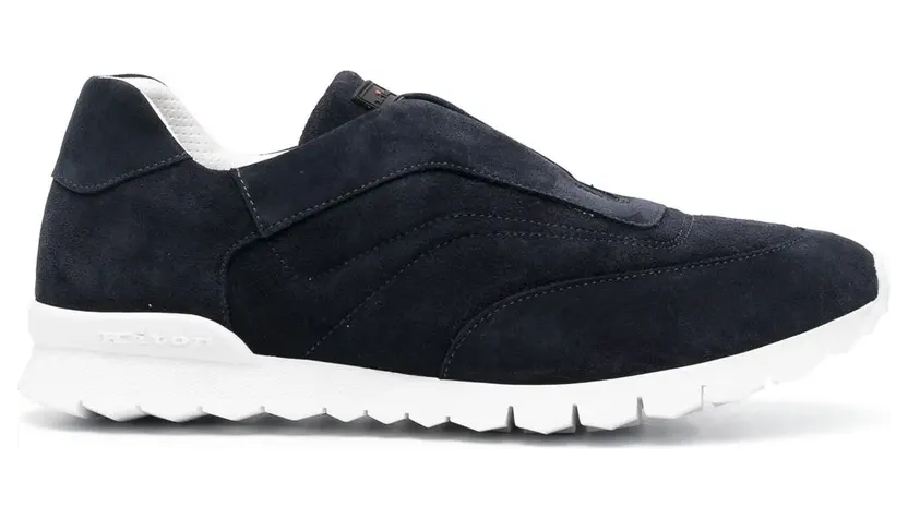 Kiton Klassische Slip-On-Sneakers – Blau (USSFREWN0068908005)