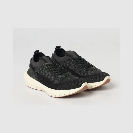 Boss Motion Sneakers in Crochet Knit Charcoal (50562620012)
