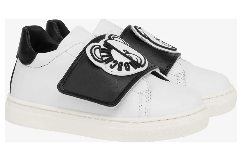 Moschino Sneaker Aus Kalbsleder Rubber Teddy Patch (MNT77348MK015)