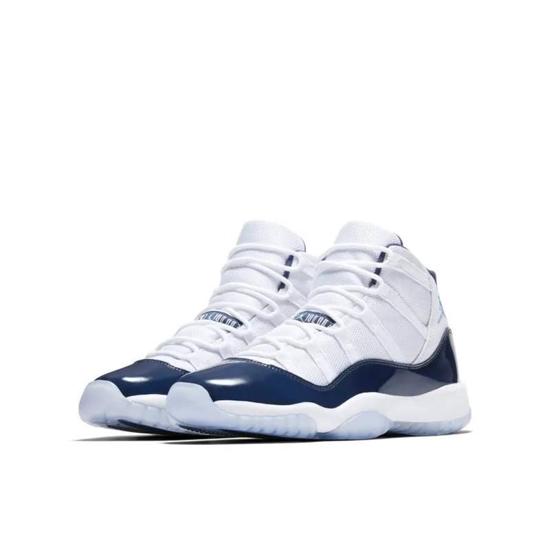 Jordan 11 Retro UNC Win Like 82 (GS) White/University Blue-Midnight Navy (378038-123)