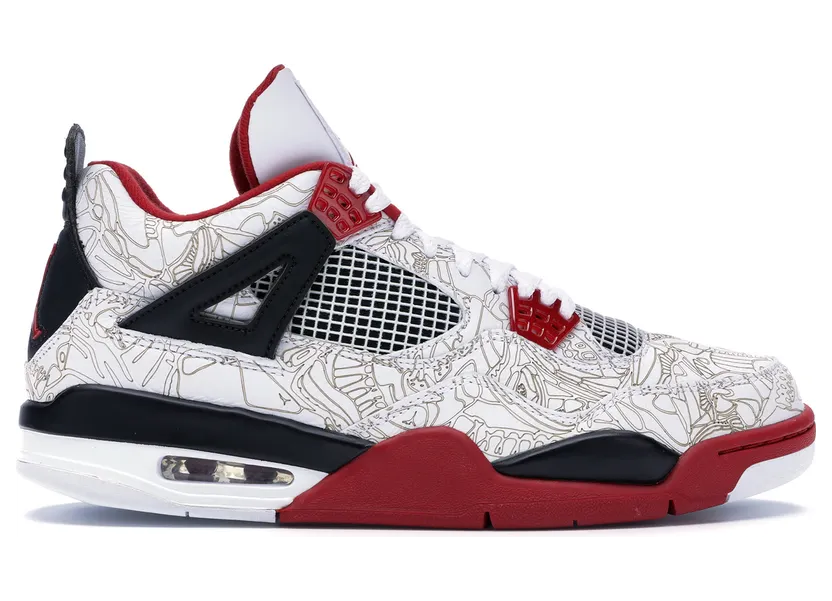 Air Jordan 4 Retro ‘Laser’ 2005 White/Varsity Red-Black (308497-161)