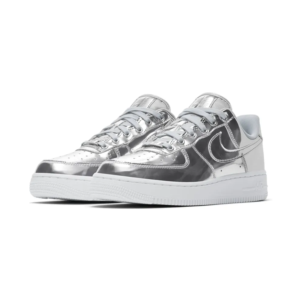 Nike Air Force 1 Low Metallic Chrome (W) Chrome/White-Metallic Silver (CQ6566-001)