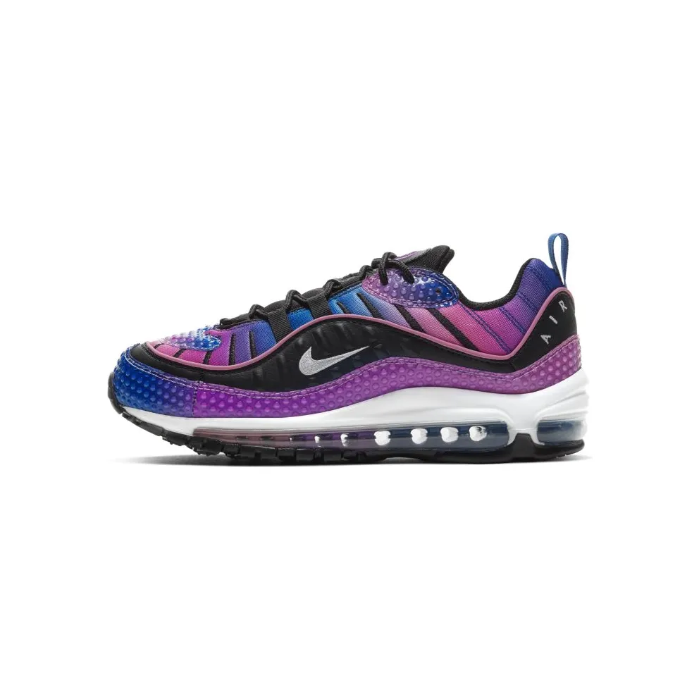 Nike Air Max 98 (W) Bubble Pack Black Hyper Blue/White-Magic Flamingo-Black (CI7379-400)
