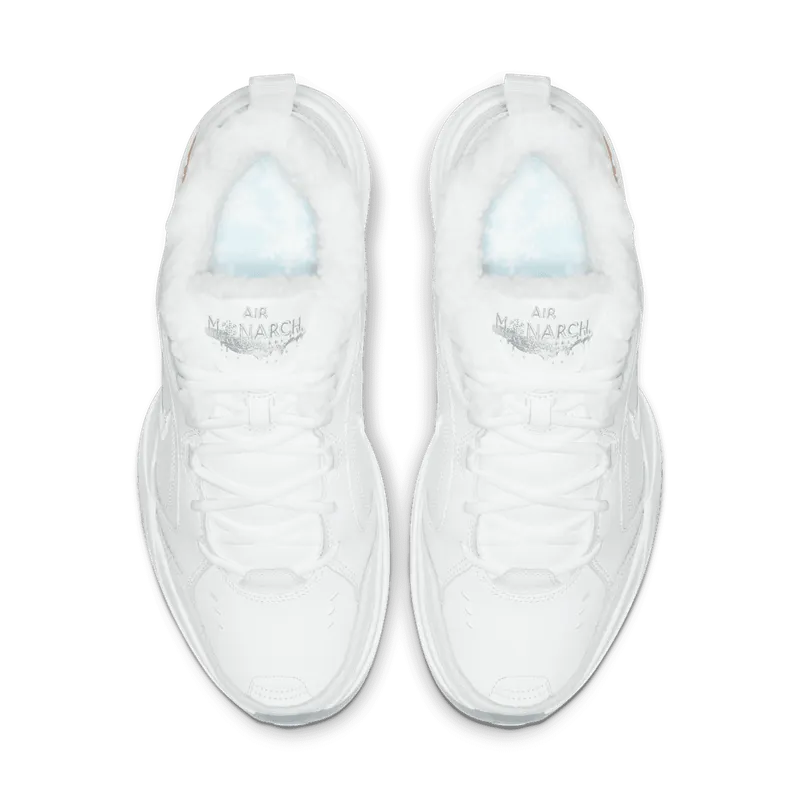 Nike Air Monarch IV Snow Day White/Total Orange-Metallic Silver (AV6676-100)