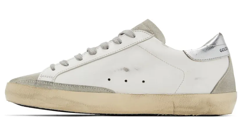 Golden Goose White & Grey Super-Star Sneakers (GMF00102.F002540.10901) (3)