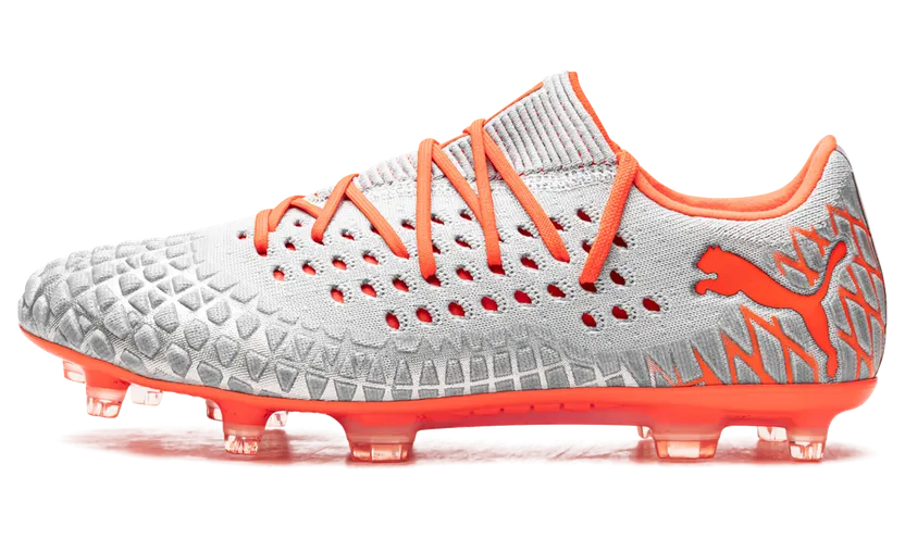Puma Future 4.1 Netfit Low FG/AG “SILVER-RED” (105730-01)