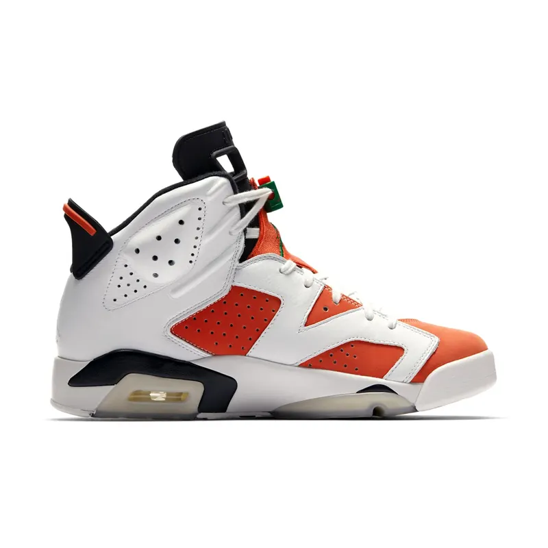Jordan 6 Retro Gatorade Like Mike White Summit White/Team Orange-Black (384664-145)
