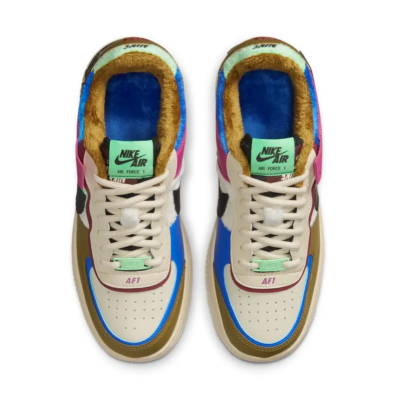 Nike Air Force 1 Shadow Cactus Flower Olive Flak (W) Cactus Flower/Olive Flak-Racer Blue-Fossil (CT1985-500)