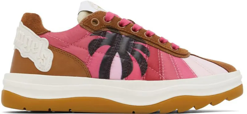 Palm Angels Pink Rainbow Sneakers (PWIA044S22FAB0013210)