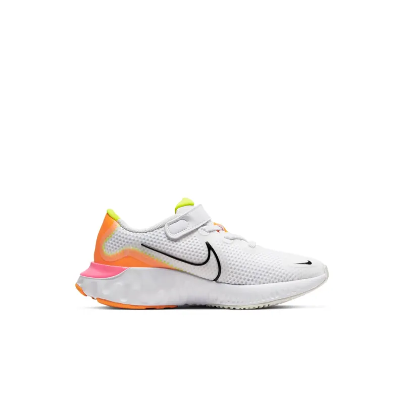 Nike Renew Run White Pink Blast (PS) White/Platinum Tint/Pink Blast (CT1436-100)