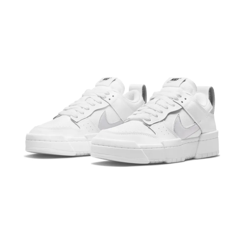Nike Dunk Low Disrupt White Silver (W) (DJ6226-100)