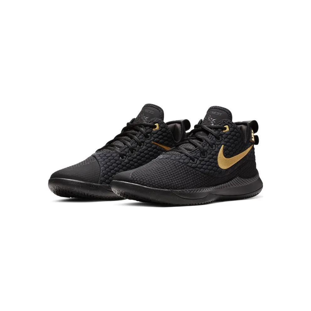 Nike LeBron Witness III Black Gold Black/Metallic Gold/Black (AO4433-003)