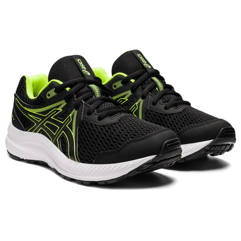 Asics CONTEND™ 7 GS Black/Hazard Green (1014A192.005)