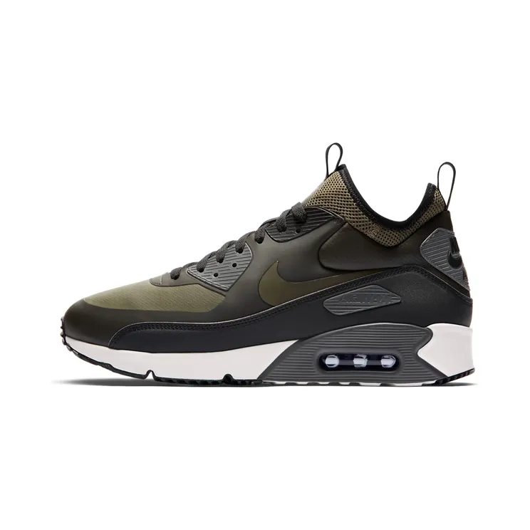 Nike Air Max 90 Ultra Mid Winter “Sequoia / Black / Dark Grey / Medium Olive” (924458-300)