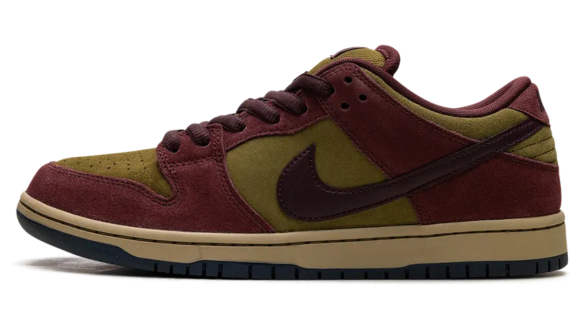 Nike SB Dunk Low “Burgundy Crush / Olive Flak” (HQ1625-600)