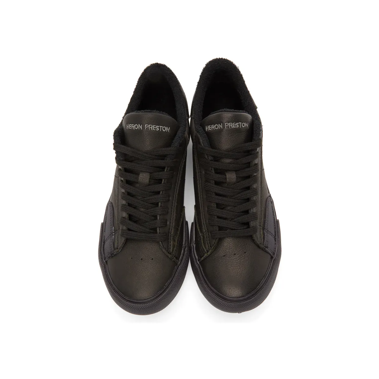 Heron Preston Black Vulcanized Low Sneakers (HMIA017R21LEA0011001) (5)