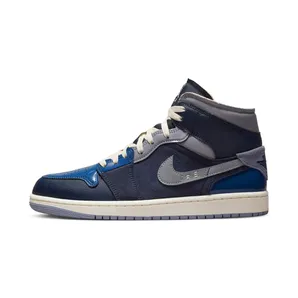 Air Jordan 1 Mid SE Craft “Obsidian / French Blue / Ashen Slate / White” (DR8868-400)
