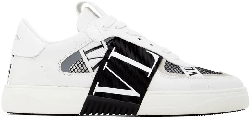 Valentino Garavani White & Black VL7N Low-Top Sneakers (1Y2S0C58SWF)