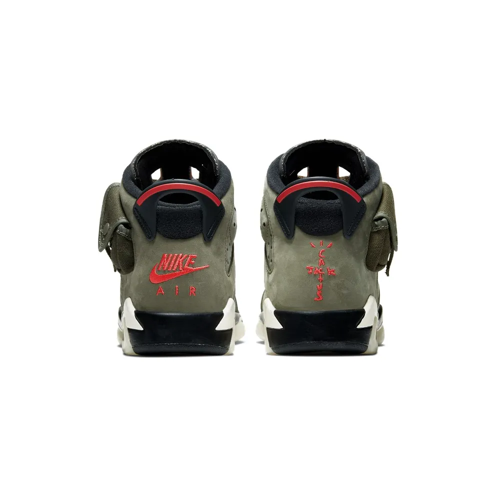 Air Jordan x Travis Scott Cactus Jack Nike AJ VI 6 ‘Medium Olive’ (GS) (2019) (CN1085-200)