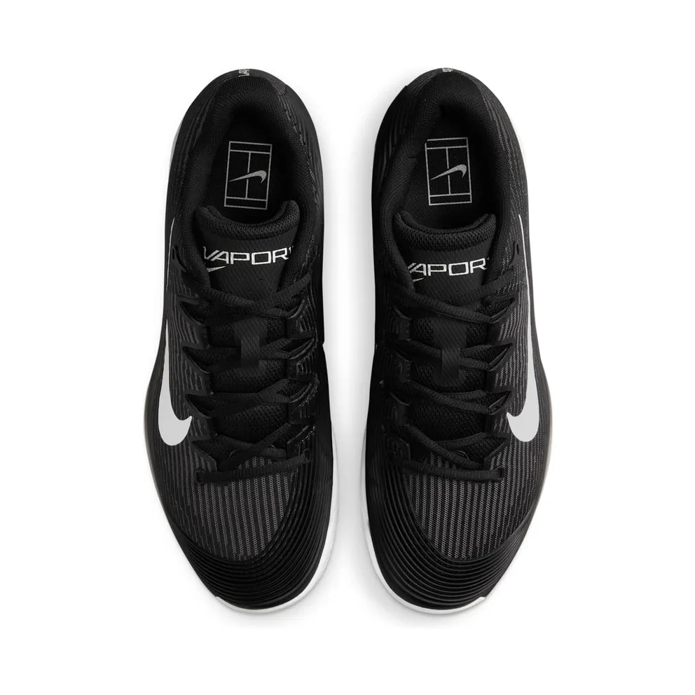 Nike Court Vapor 12 Clay Black Dark Smoke Grey White (HQ6026-001)