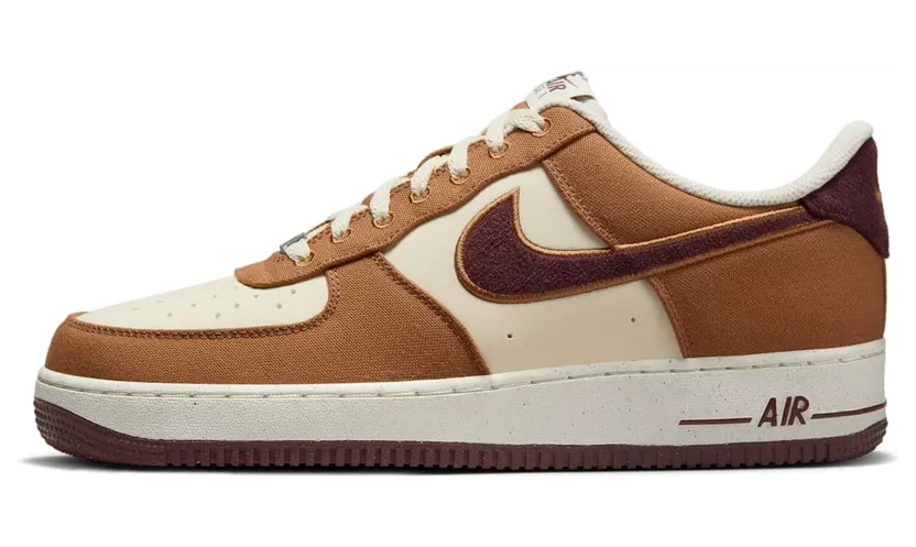 Nike Air Force 1 ’07 LV8 (british tan / burgundy crush) – FQ8713-200