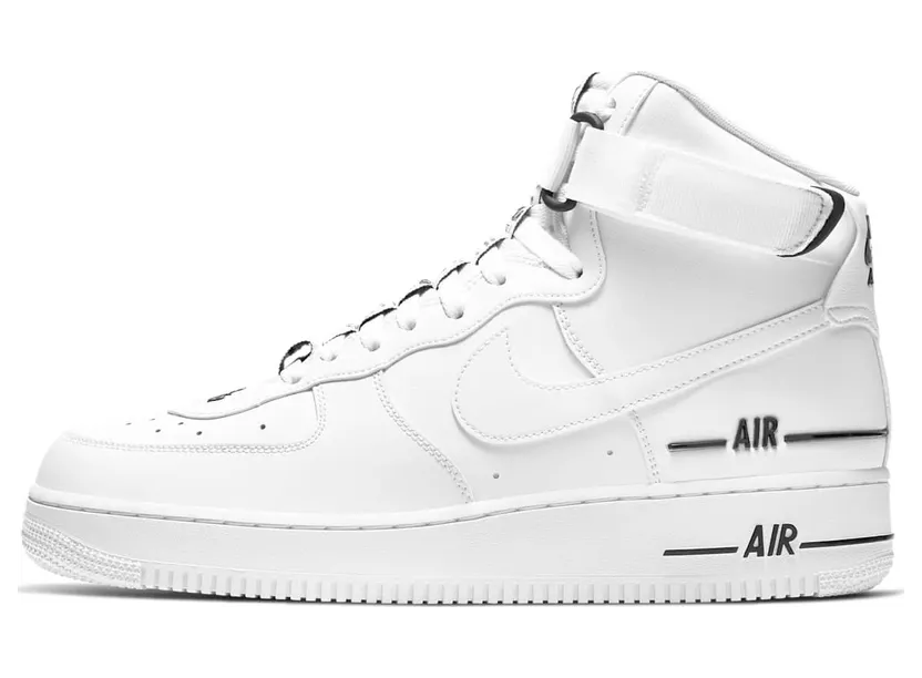 Nike Air Force 1 High Dual Air White Black (CJ1385-100)