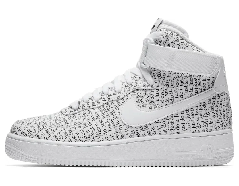 Nike Air Force 1 High Just Do It Pack White (W)