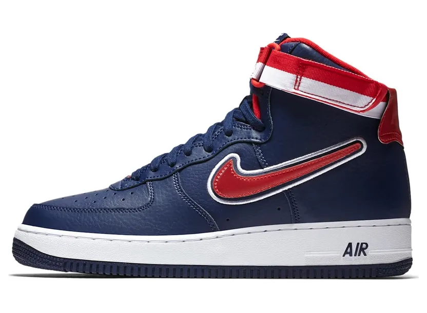 Nike Air Force 1 High Sport NBA Midnight Navy University Red (AV3938-400)