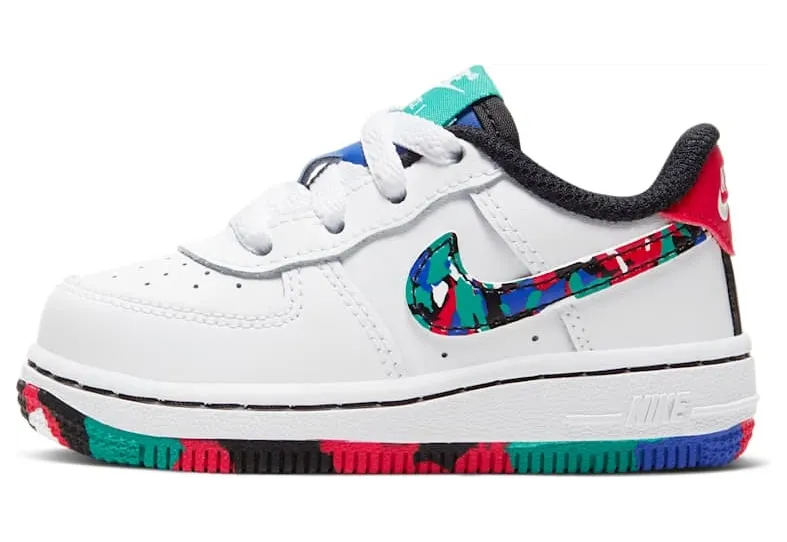 Nike Air Force 1 Low Crayon White Multi (TD)