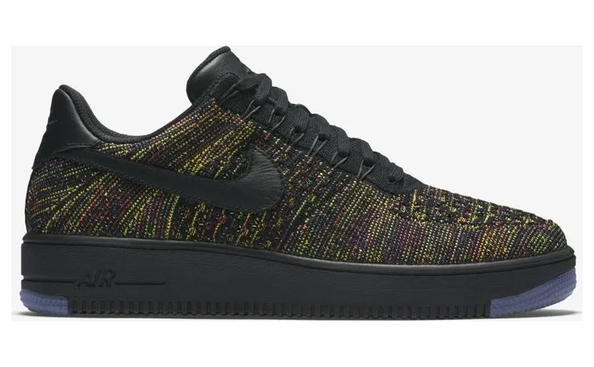 Nike Air Force 1 Low Flyknit Black Multi-Color (817419-001)
