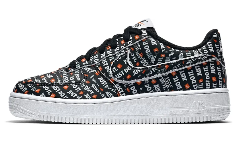 Nike Air Force 1 Low Just Do It Pack Black (GS)