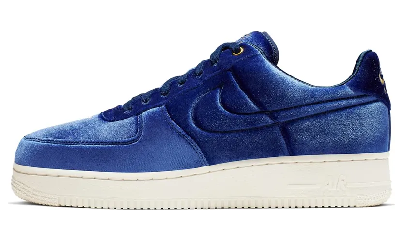 Nike Air Force 1 Low Premium 3 Velour Blue Void (AT4144-400)