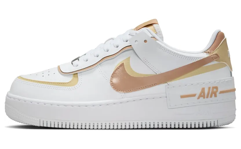 Nike Air Force 1 Low Shadow White Team Gold Rattan (DZ1847-111)