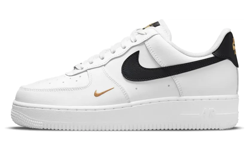 Nike Air Force 1 Low White Black Gold (W)