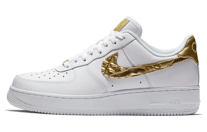 Nike Air Force 1 Low White CR7 Christiano Ronaldo Golden Patchwork (AQ0666-100)
