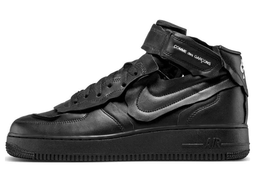 Nike Air Force 1 Mid Comme des Garcons Black (2020) (DC3601-001)